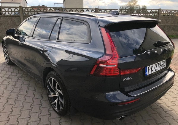 Volvo V60 cena 128500 przebieg: 49000, rok produkcji 2019 z Wyszków małe 781